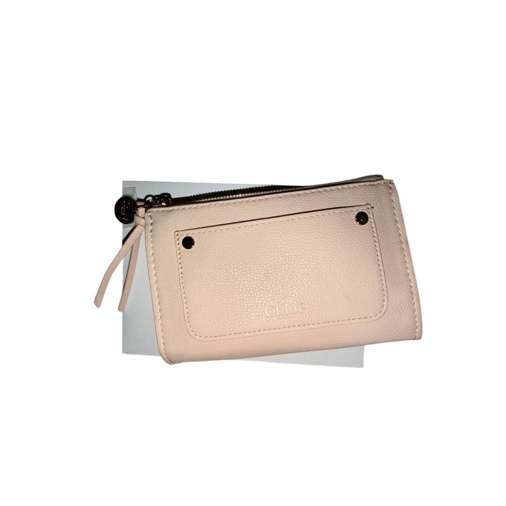 NWT Chloé Limited Edition Blush Pink Faux Leather Mini Pouch